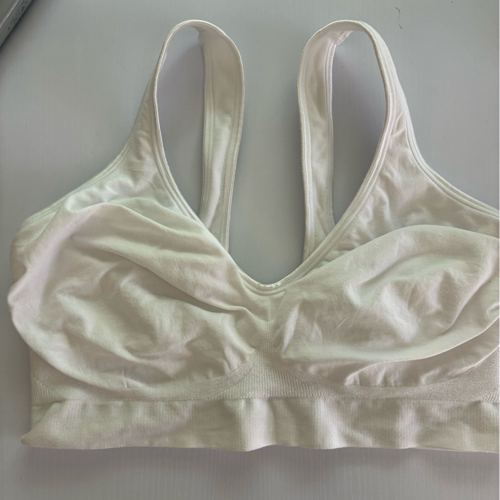 Bali White Seamless Stretch Bralette with Wide Band